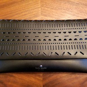 New Kate Spade Pierced Detail Clutch With Dustbag